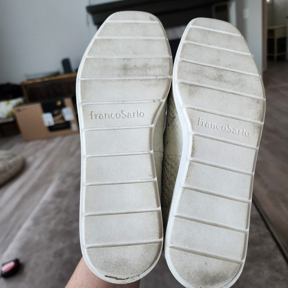 Franco Sarto Boston Womens Faux Leather Square Toe Loafers - Picture 5 of 6